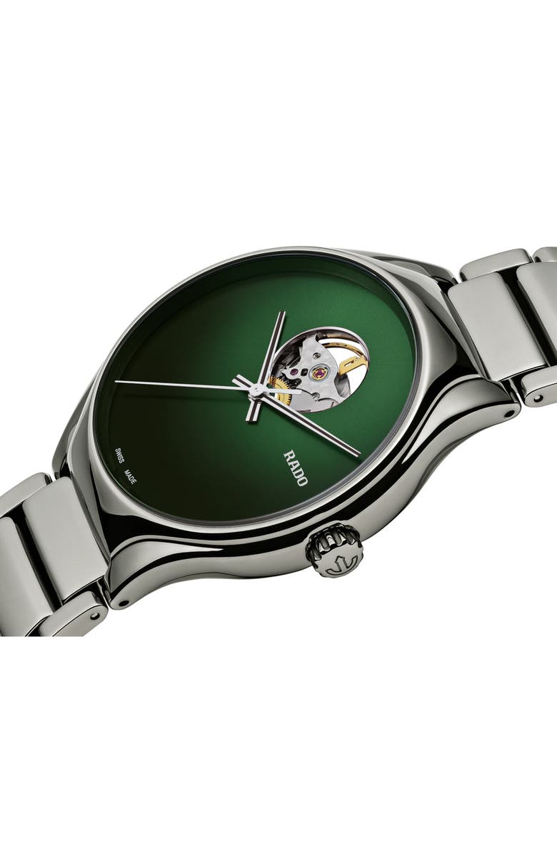 RADO True Secret Ceramic Bracelet Watch, 40mm, Alternate, color,