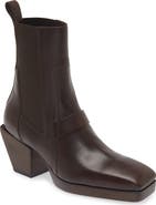 Rick Owens Square Toe Chelsea Boot