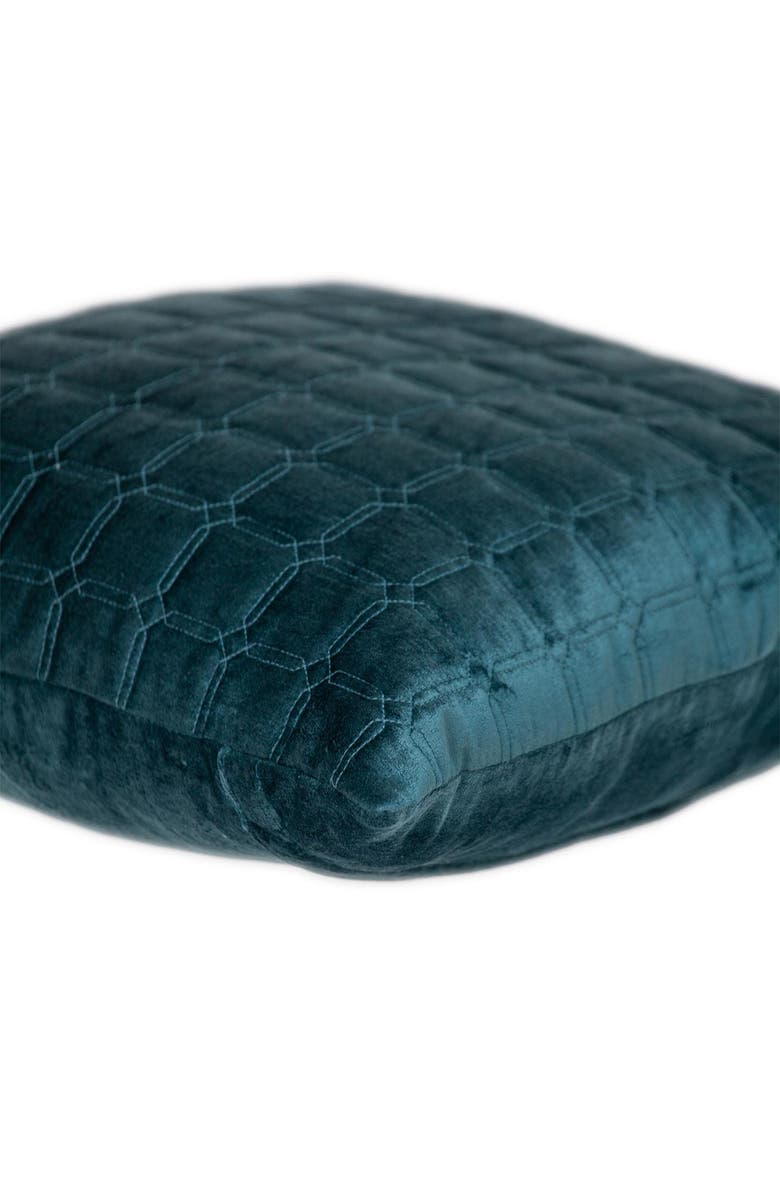 PARKLAND COLLECTION Marrisa Quilted Throw Pillow, Alternate, color, Teal
