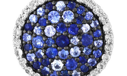 Effy Sterling Silver Sapphire Pendant Necklace In Blue