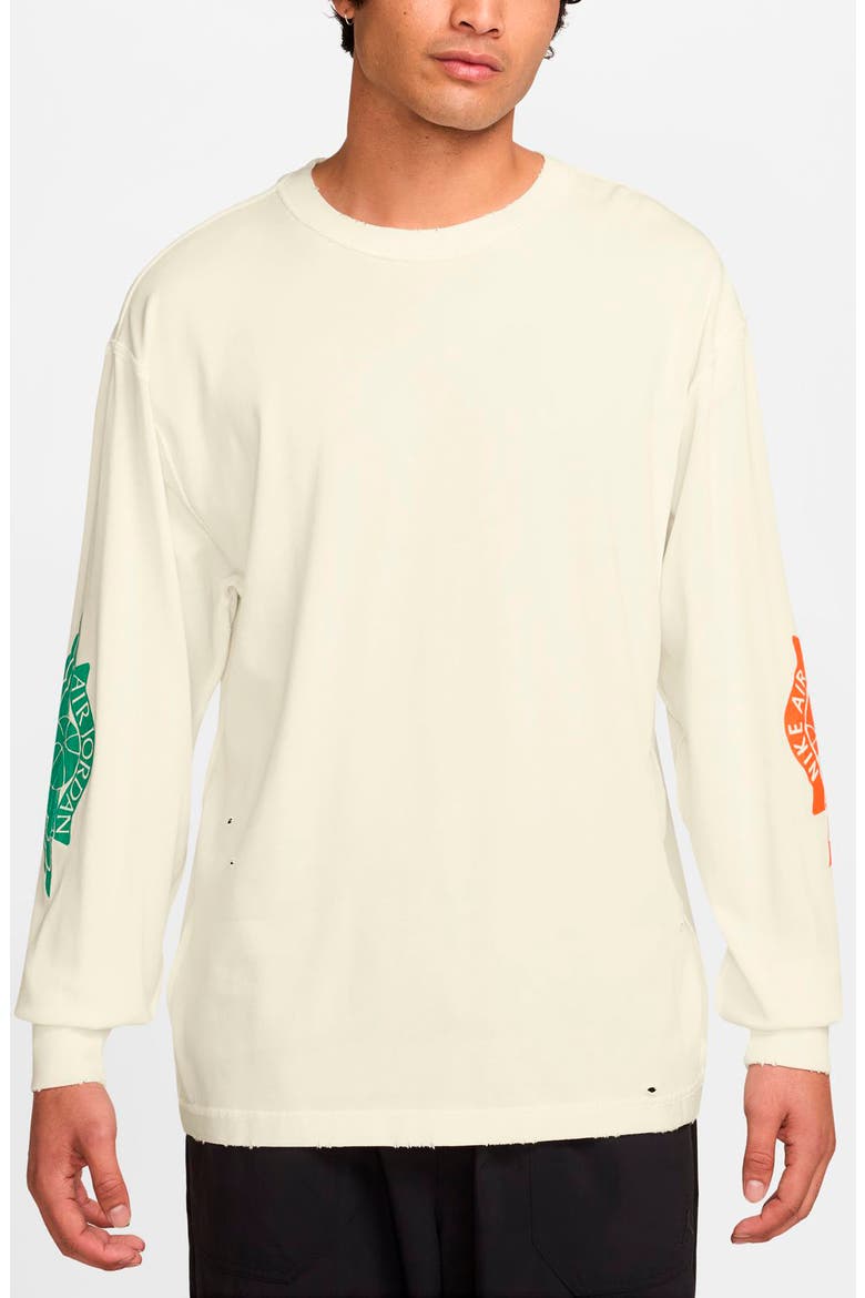 Jordan Rare Air Distressed Long Sleeve Graphic T-Shirt (Men