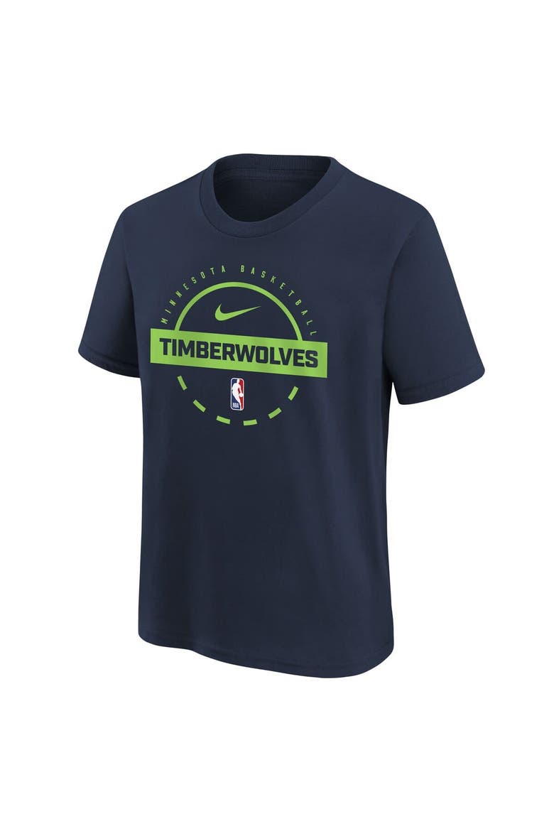 Youth Nike Navy Minnesota Timberwolves Practice T-Shirt, Alternate, color, Navy