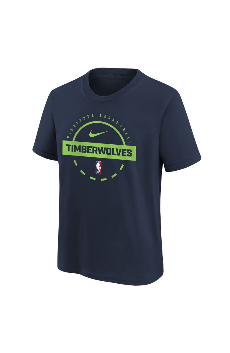 Nike Youth Nike Navy Minnesota Timberwolves Practice T-Shirt, Alternate, color, Navy