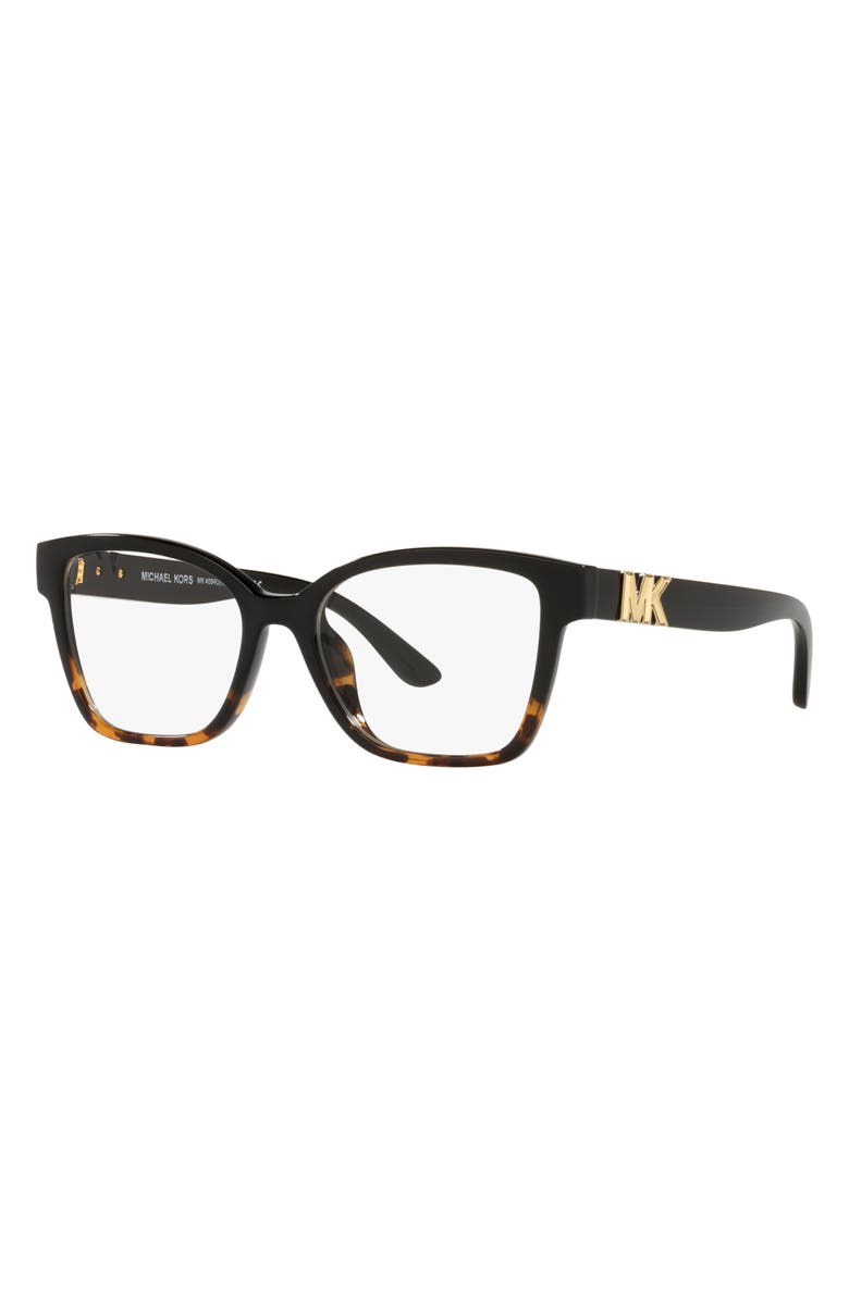 Michael Kors Karlie I 51mm Square Optical Glasses, Alternate, color, Dark Tort