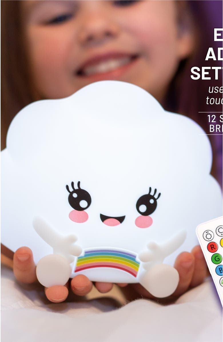 Lumieworld LumiPets<sup>®</sup> Kawaii Cloud Children's Nursery Touch Night Light, Alternate, color, 