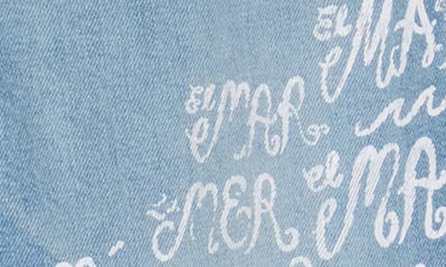 Shop Mother The Rambler Zip Hover High Waist Relaxed Straight Leg Jeans In The Sun And The Sea