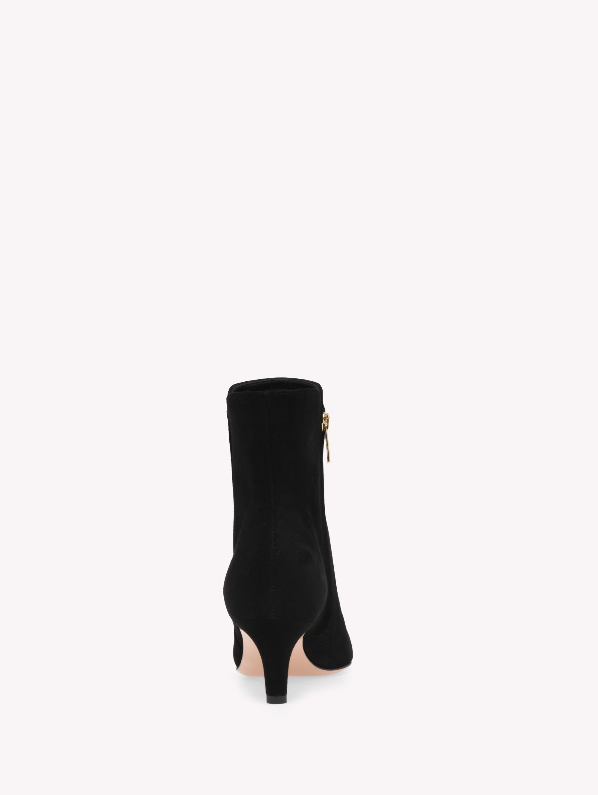 Gianvito Rossi Levy 55 Booties, Alternate, color, Black Suede