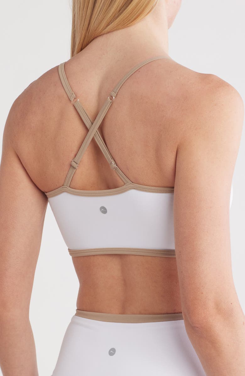 X by Gottex Racerback Sports Bra, Alternate, color, White