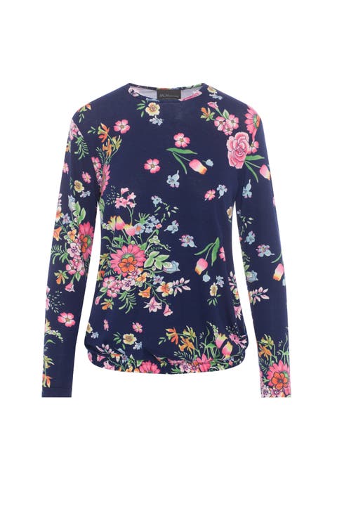 Maternity Bubble Hem Long Sleeve Tee