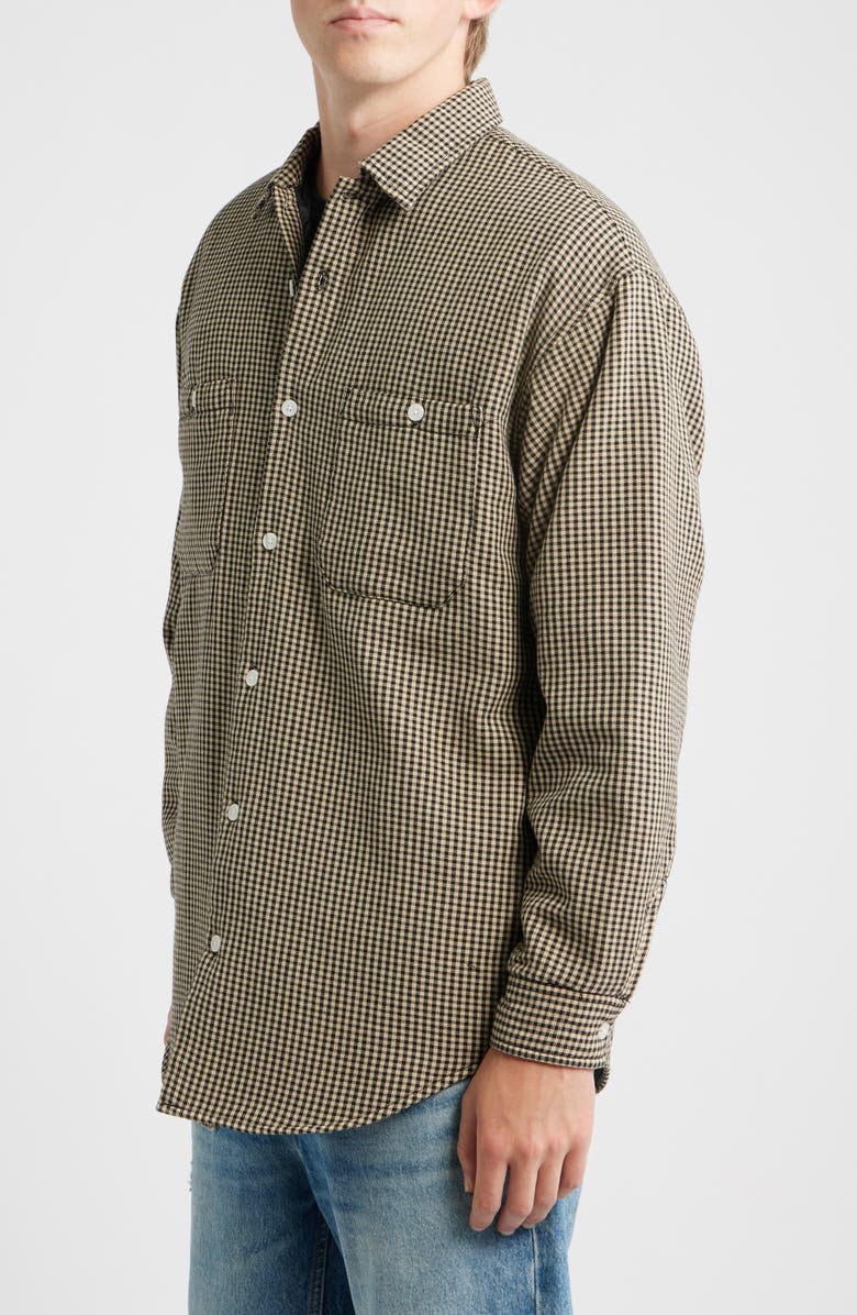 925 Originals Premiere Padded Flannel Overshirt, Alternate, color, Light Khaki