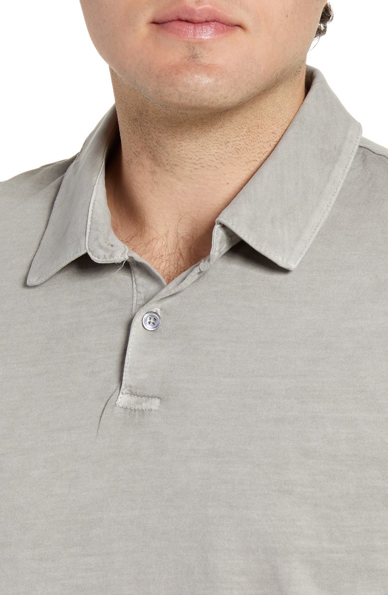 James Perse Slim Fit Sueded Jersey Polo, Alternate, color, 