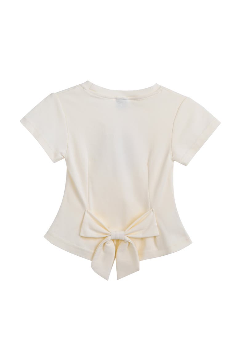 Mali Tee with Bow Back, Alternate, color, White