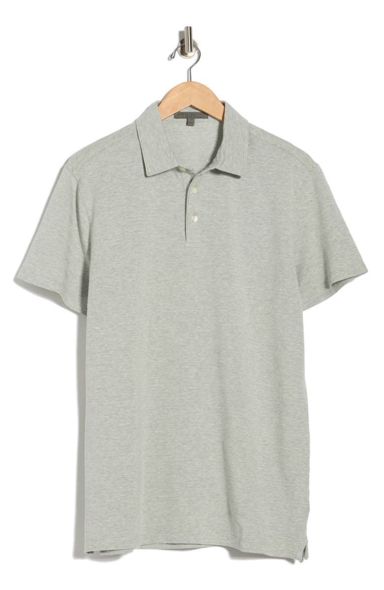 Robert Barakett Drumheller Short Sleeve Polo, Main, color, Grey