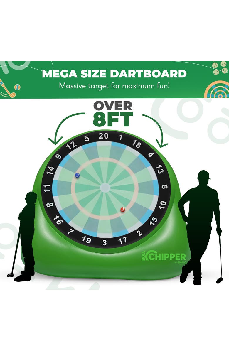 Swooc Games XL Bull Chipper Giant Golf Darts, Alternate, color, Green