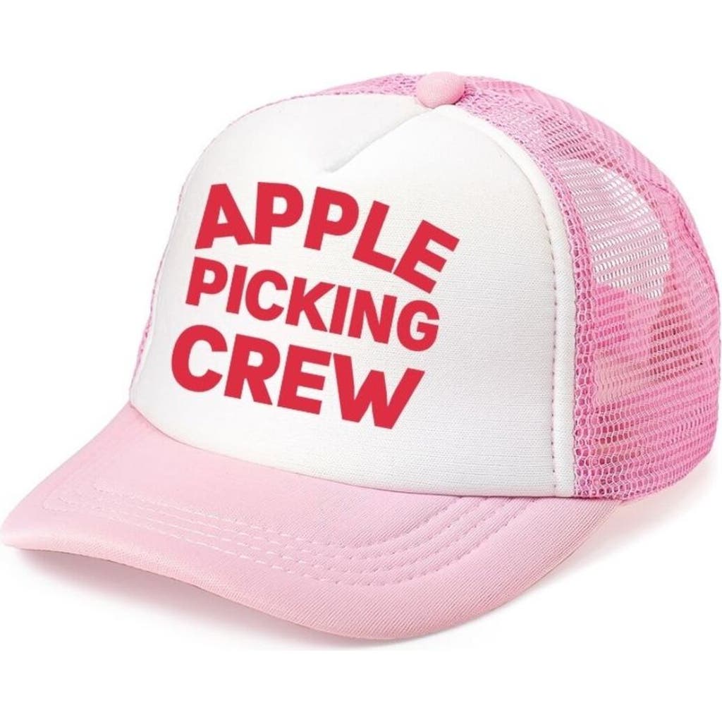 Sweet Wink Apple Picking Crew Trucker Hat In Pink