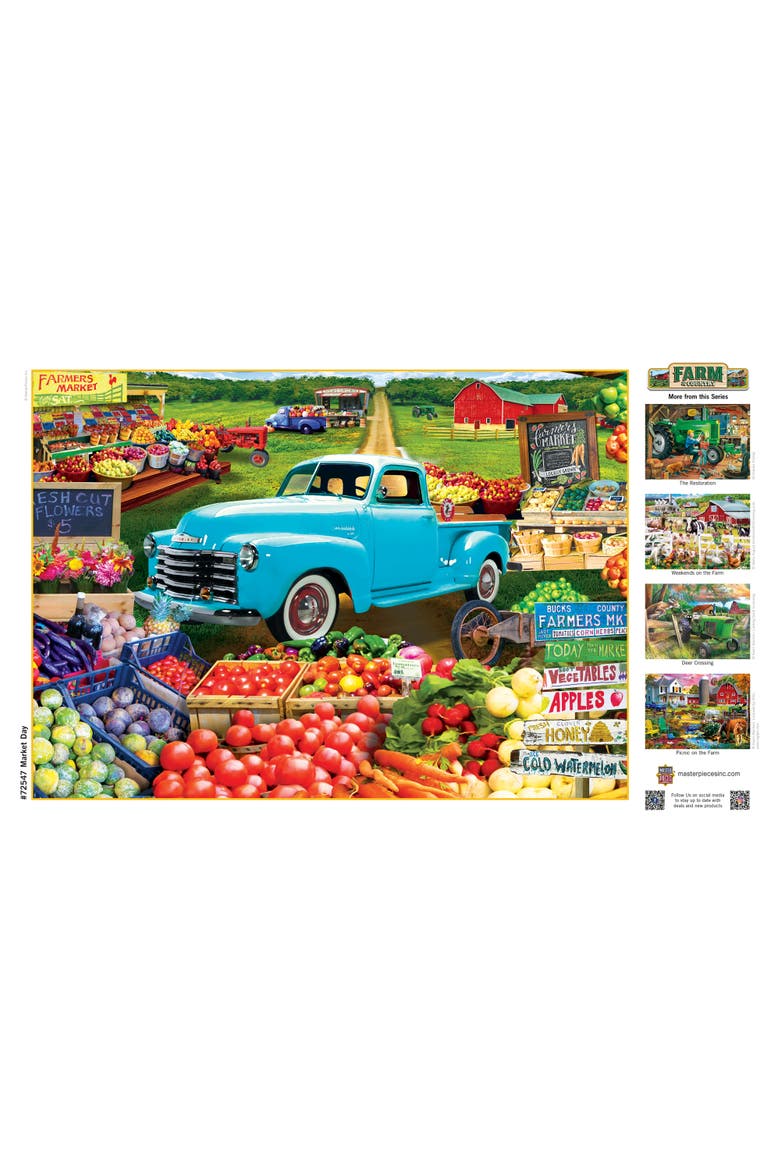 Market Day 1000 Piece Jigsaw Puzzle, Alternate, color, Multicolor