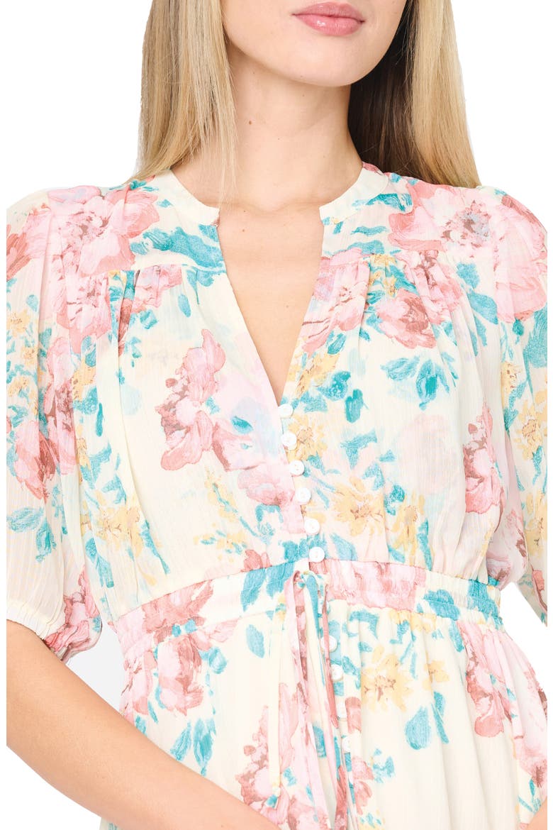 Kira Drawstring Maxi Dress, Alternate, color, SUNDAY BOUQUET FLORAL