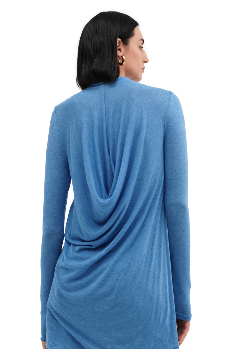 Two Lines by Marcella Athens Long Sleeve Tunic, Alternate, color, Azure Blue