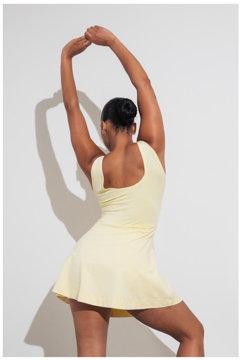Essence Wrap Dress, Alternate, color, Butter