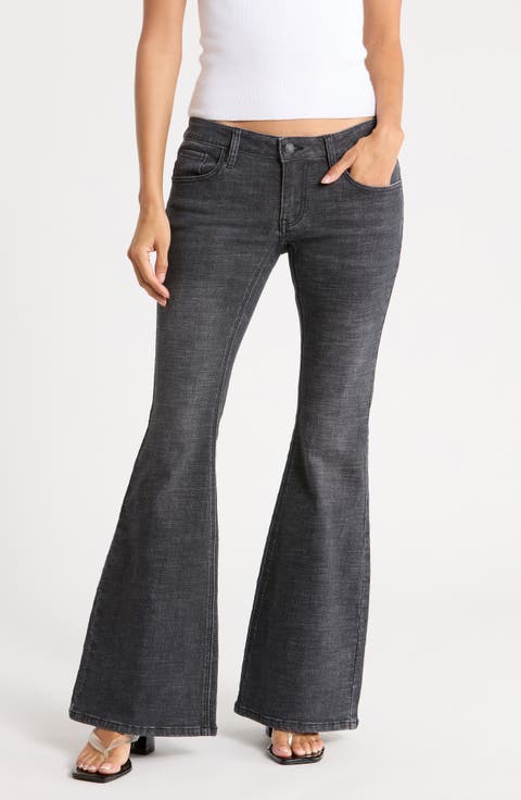 Ultra Low Rise Flare Jeans