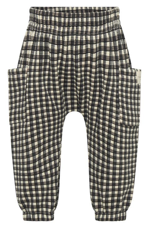 Kids' Checked Patch Pocket Pants