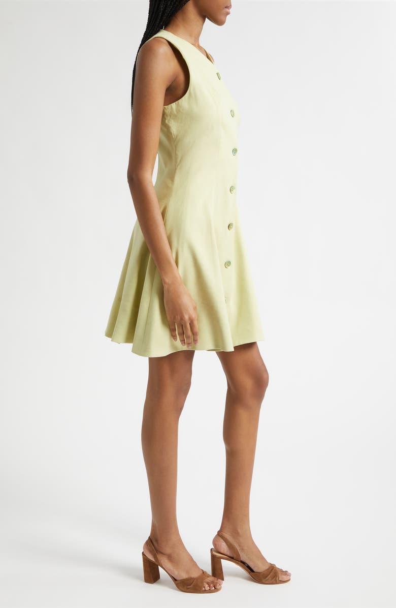 Veronica Beard Steiner Linen Blend Fit & Flare Dress, Alternate, color, Pistachio