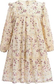 Sweet Cactus Floral Ruffle Dress