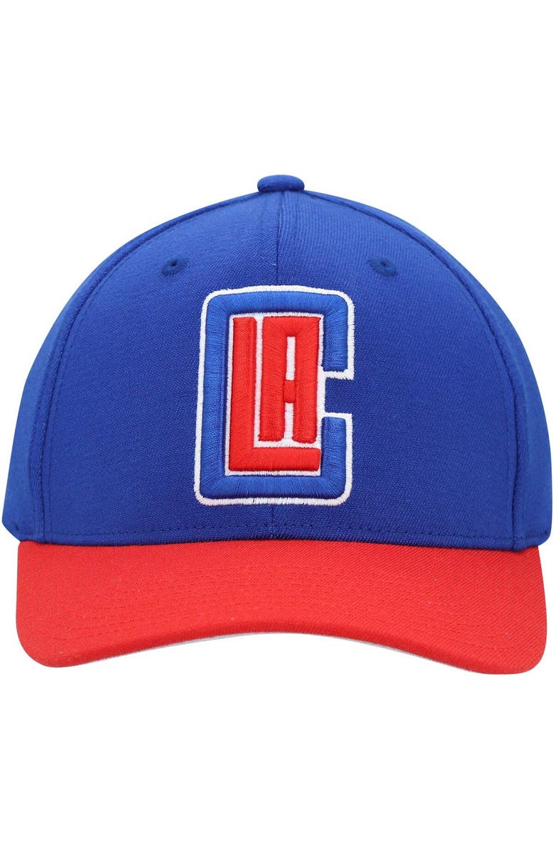 Mitchell & Ness Men's Mitchell & Ness Royal/Red LA Clippers Wool Two-Tone Redline Snapback Hat, Alternate, color, 