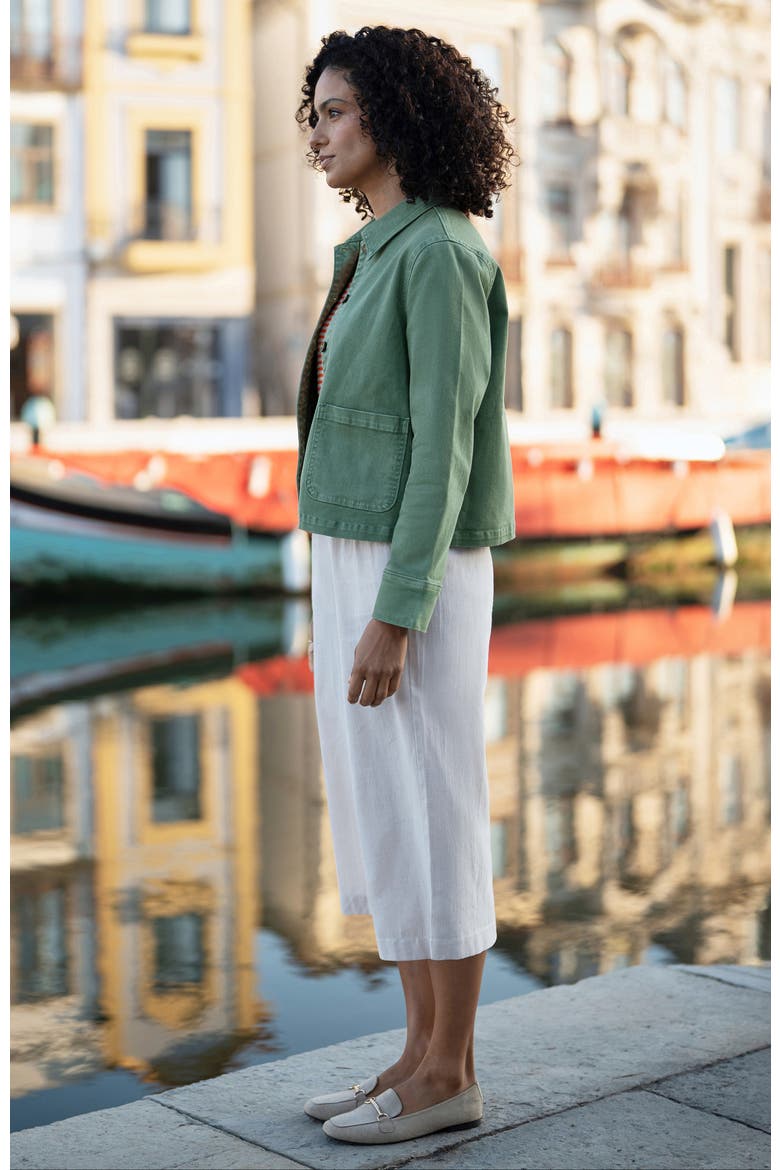 Canvas Patch Pocket Jacket, Alternate, color, Green