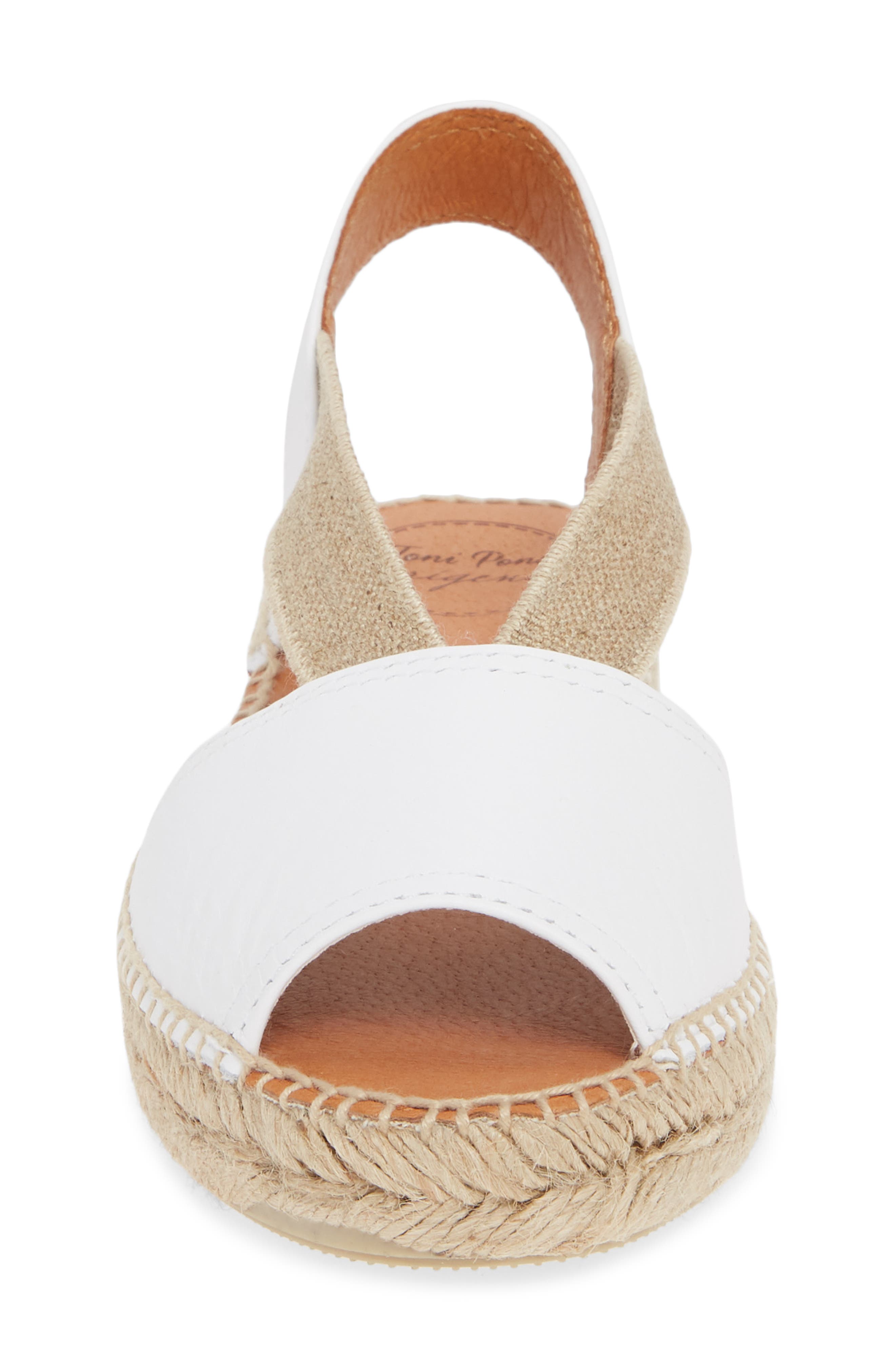 Etna Espadrille Sandal, Alternate, color, WHITE LEATHER