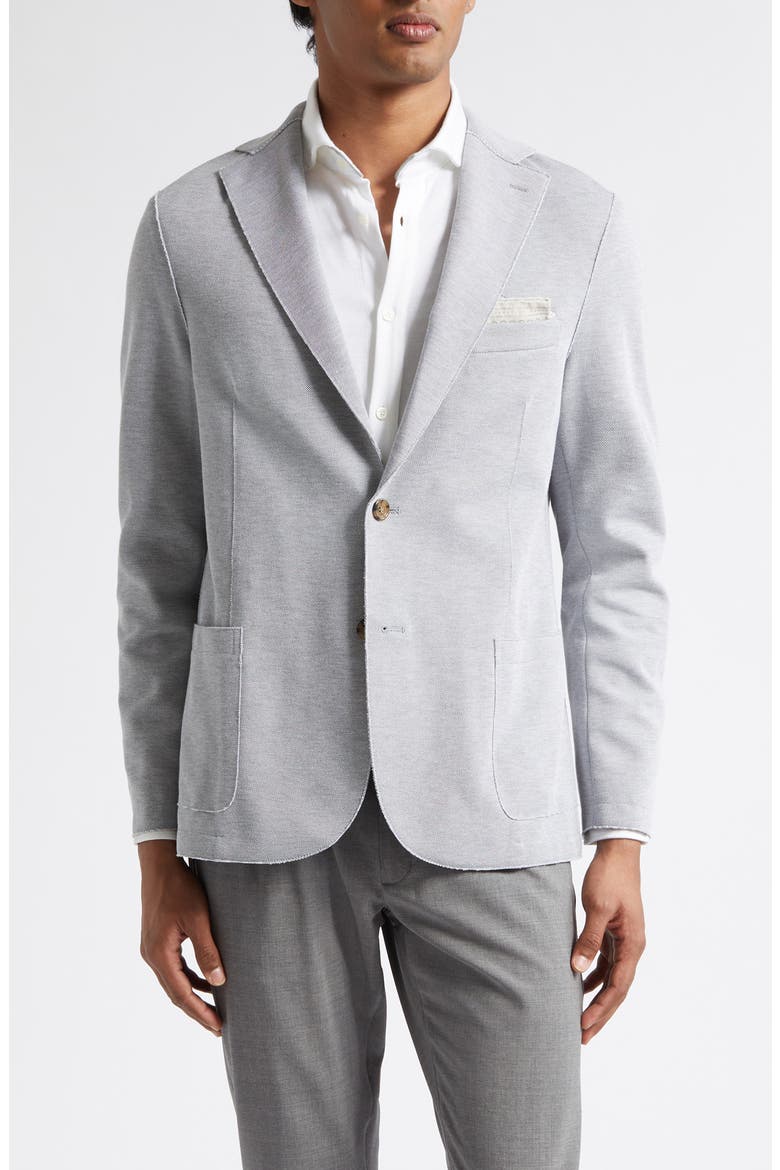 Slim Fit Jersey Sport Coat, Main, color, GREY