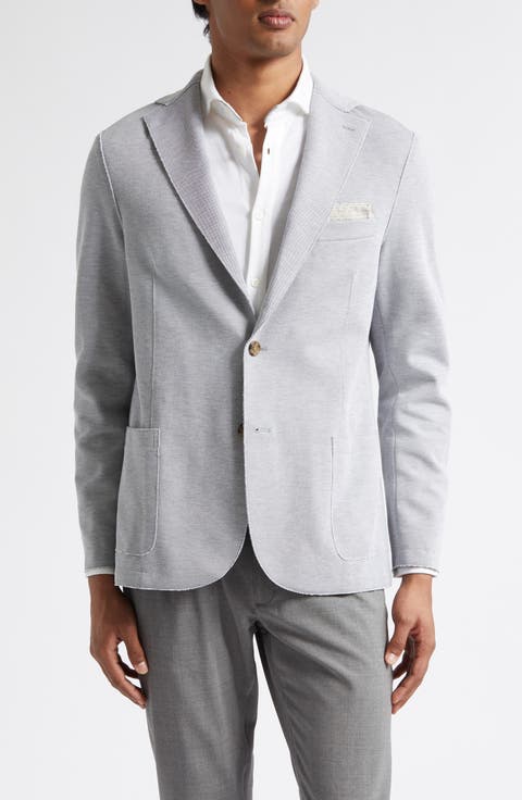 Slim Fit Jersey Sport Coat