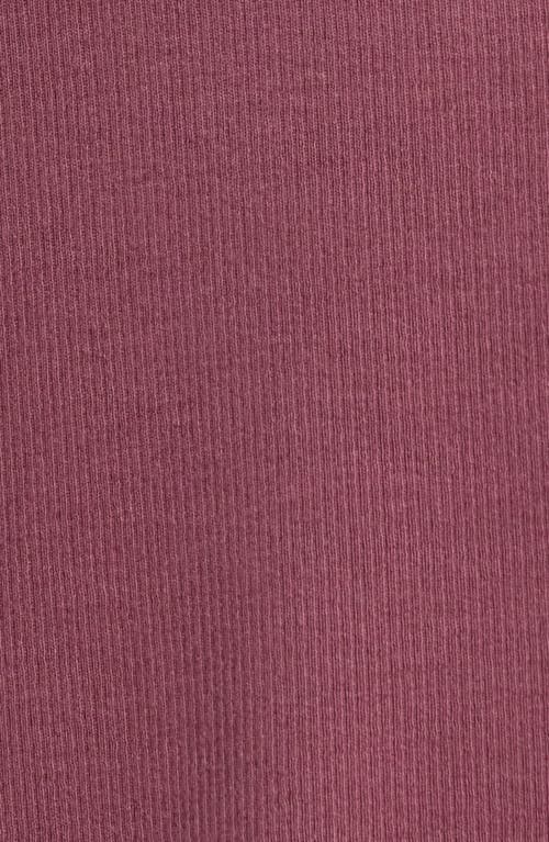 Nordstrom Moonlight Eco Rib Long Sleeve Shortie Pajamas In Purple