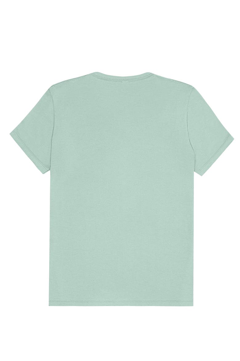 Womens Lil Coffee Jersey Tee, Alternate, color, Dusty Blue
