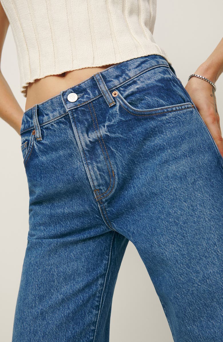 Val Baggy Distressed Straight Leg Jeans