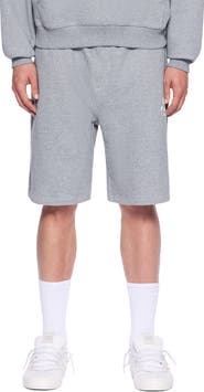 L/AB OFF-WHITE Diagonal Logo Cotton French Terry Sweat Shorts
