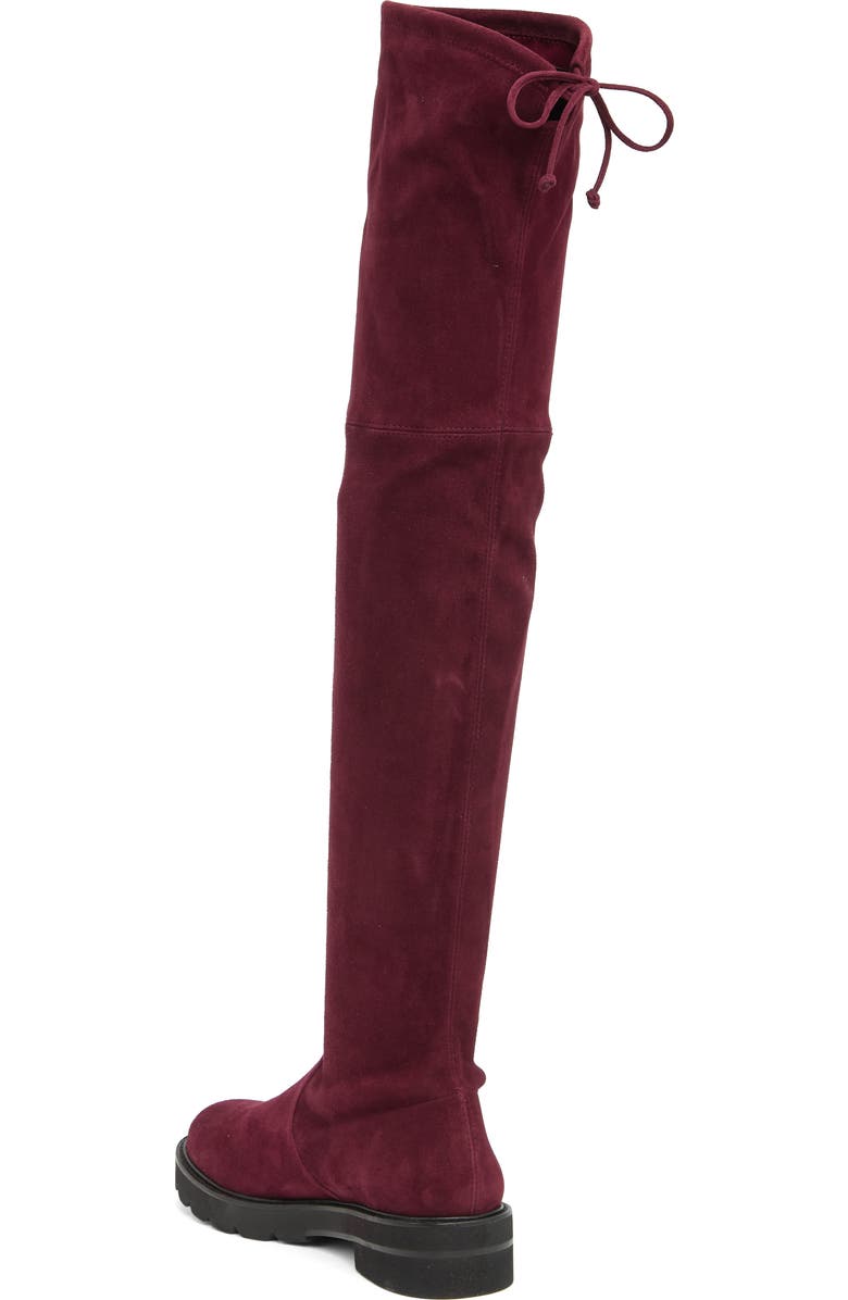 Stuart Weitzman Lowland Lift Over-the-Knee Boot, Alternate, color, Cabernet