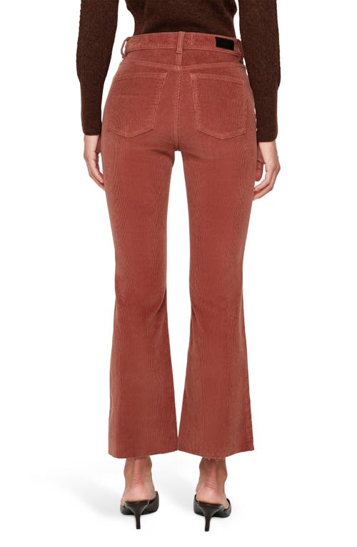 Dl1961 Bridget Instasculpt Raw Hem Ankle Bootcut Corduroy Jeans In Brown