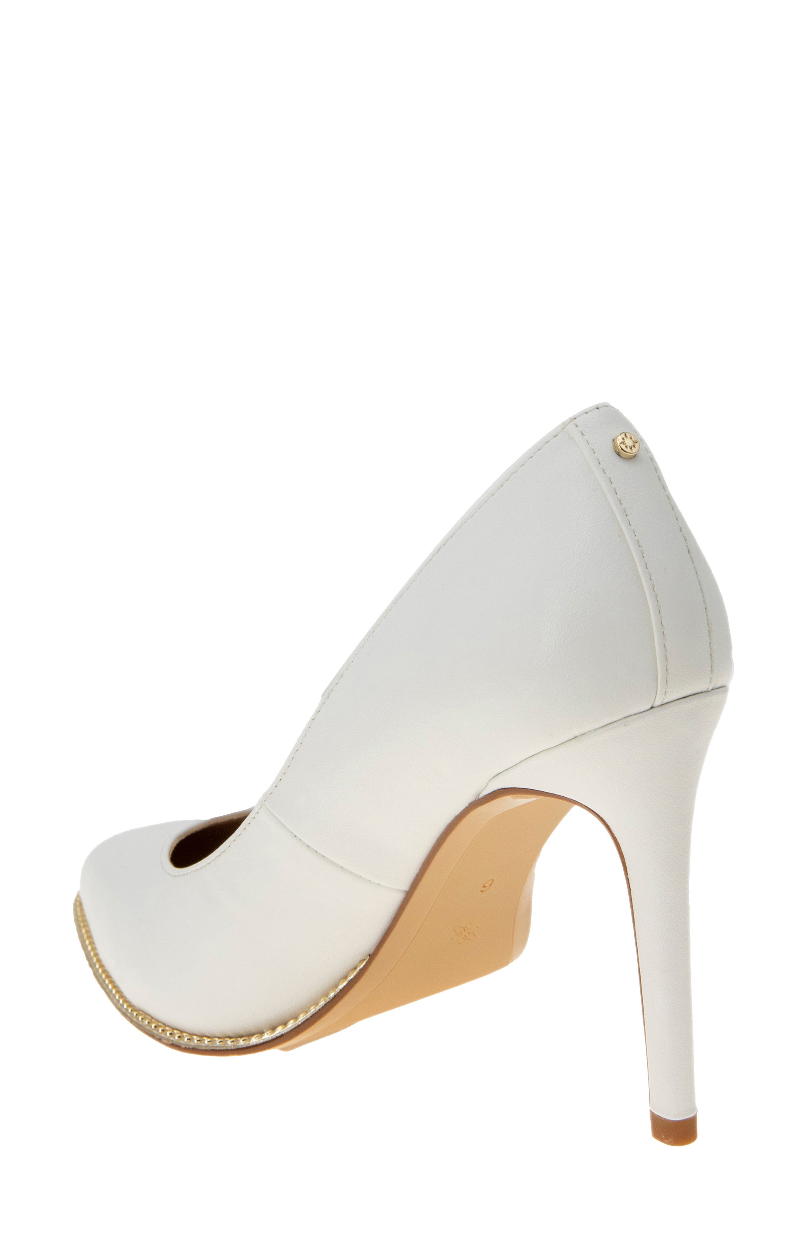 Hallix Pointed Toe Pump, Alternate, color, BRIGHT WHITE