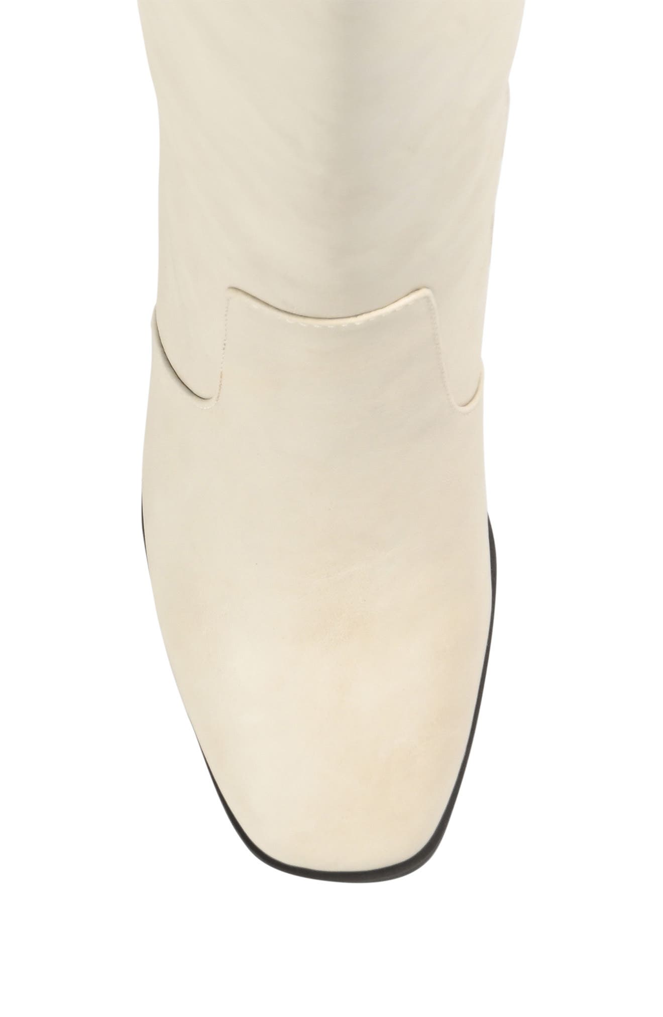 Journee Collection Karima Vegan Leather Tall Boot, Alternate, color, Off White