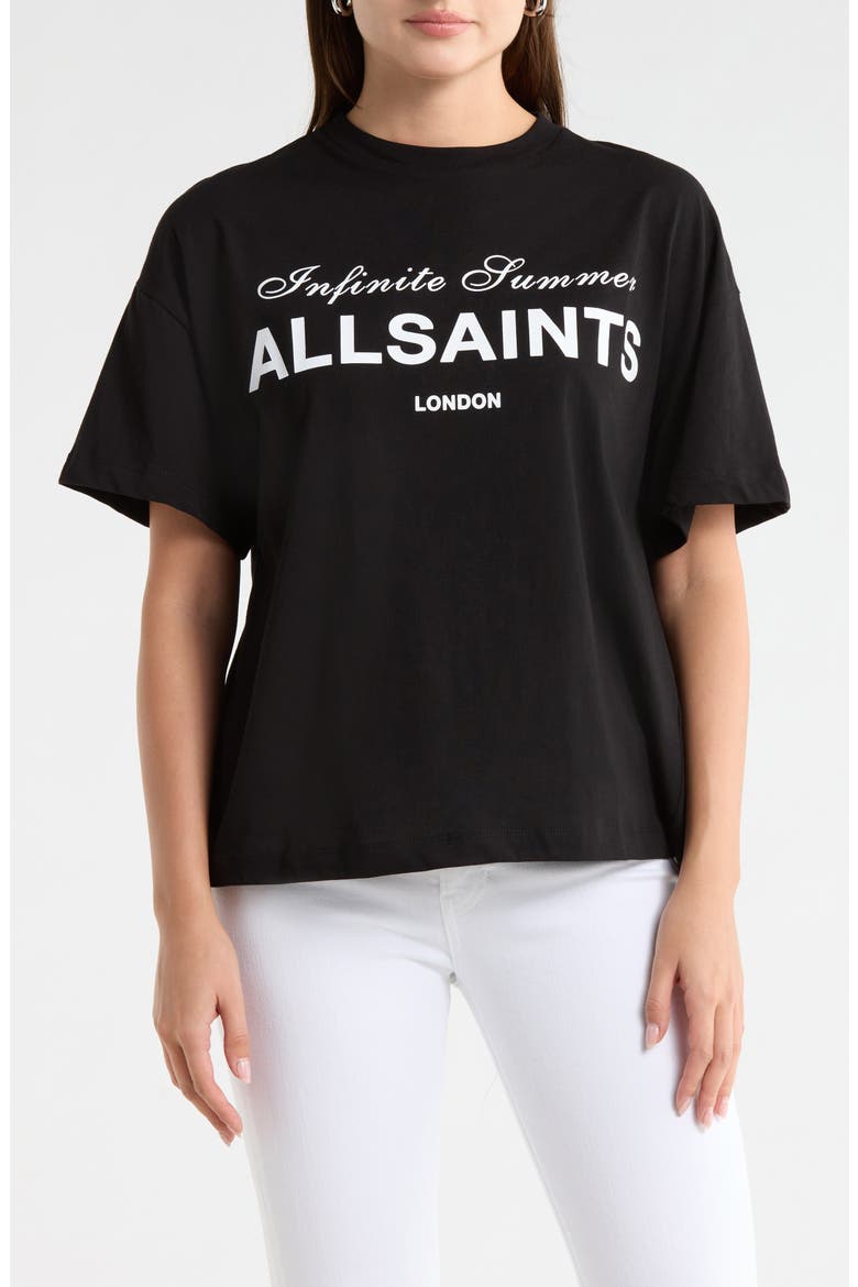 Avril Graphic T-Shirt, Main, color, BLACK