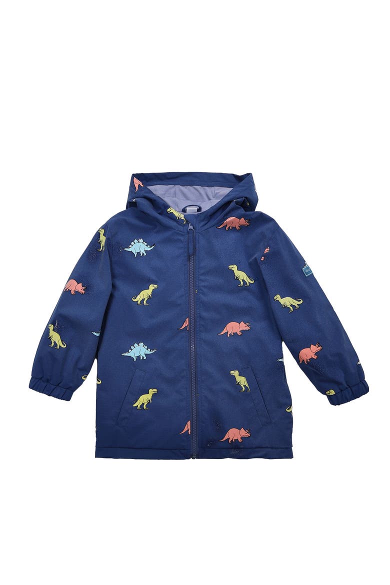 Color Changing Hooded Raincoat, Alternate, color, Blue