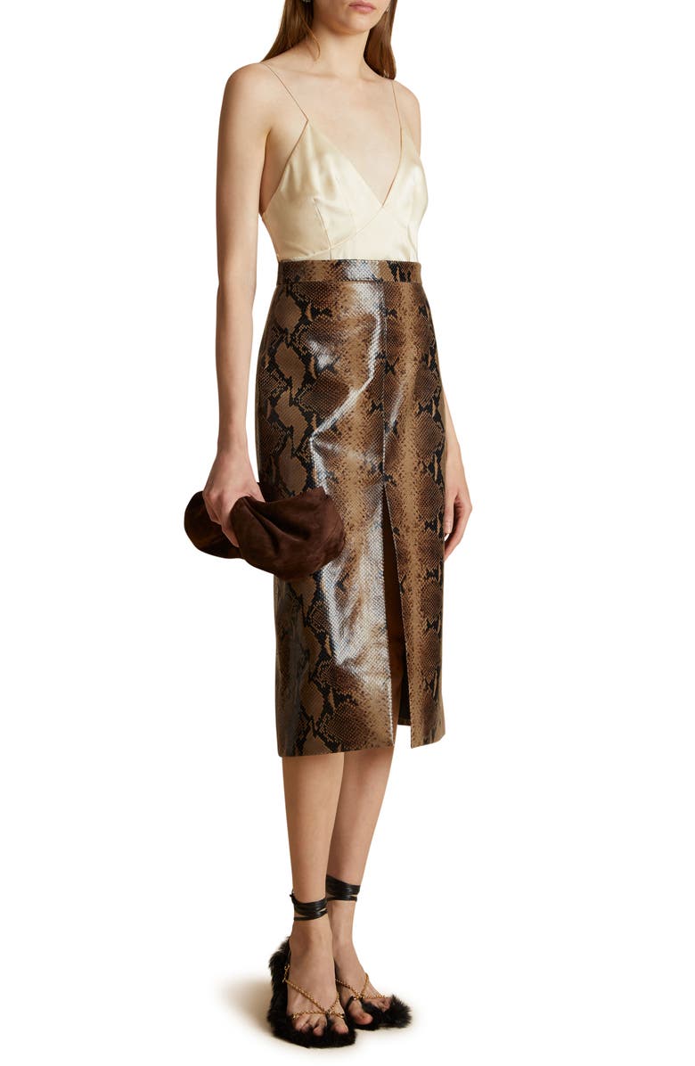 Khaite Grisella Longline Silk Camisole, Alternate, color, 