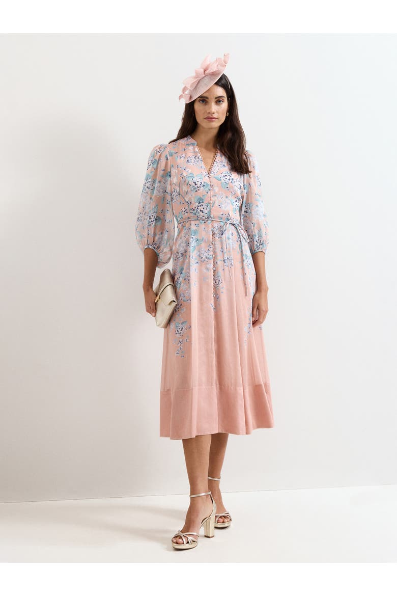 Alison Floral Dress, Alternate, color, Pale Pink
