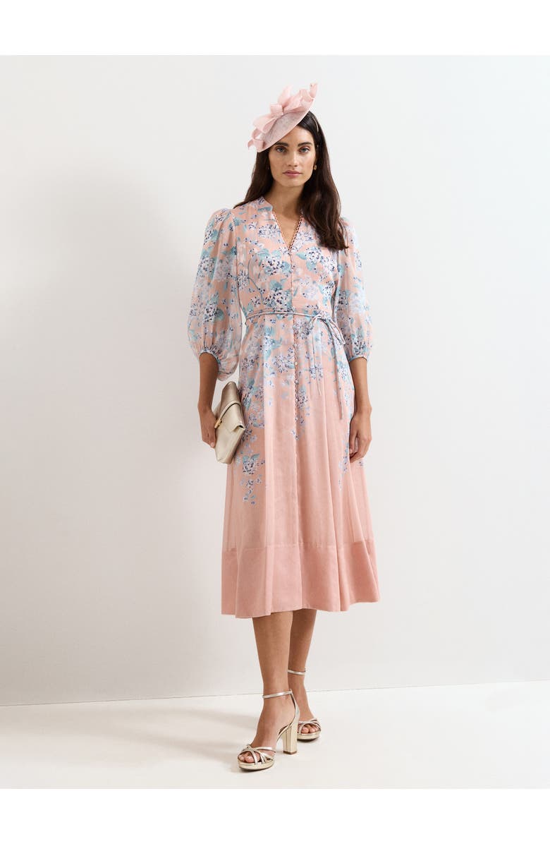 Phase Eight Alison Floral Dress, Alternate, color, Pale Pink