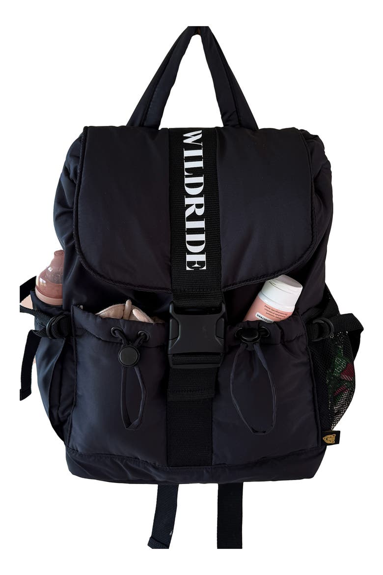 Mom/Dad Recycled Materials Backpack, Alternate, color, BLACK