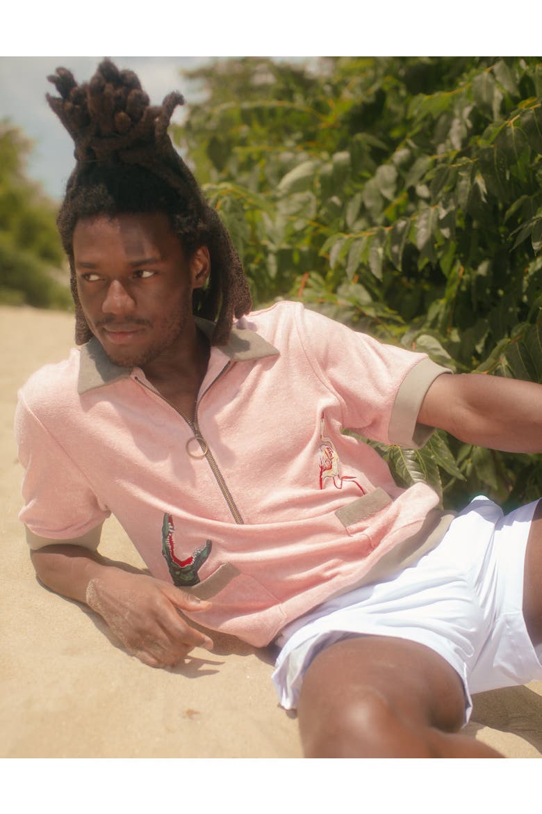 'Flamingo Tartare' Cabana, Alternate, color, Pink