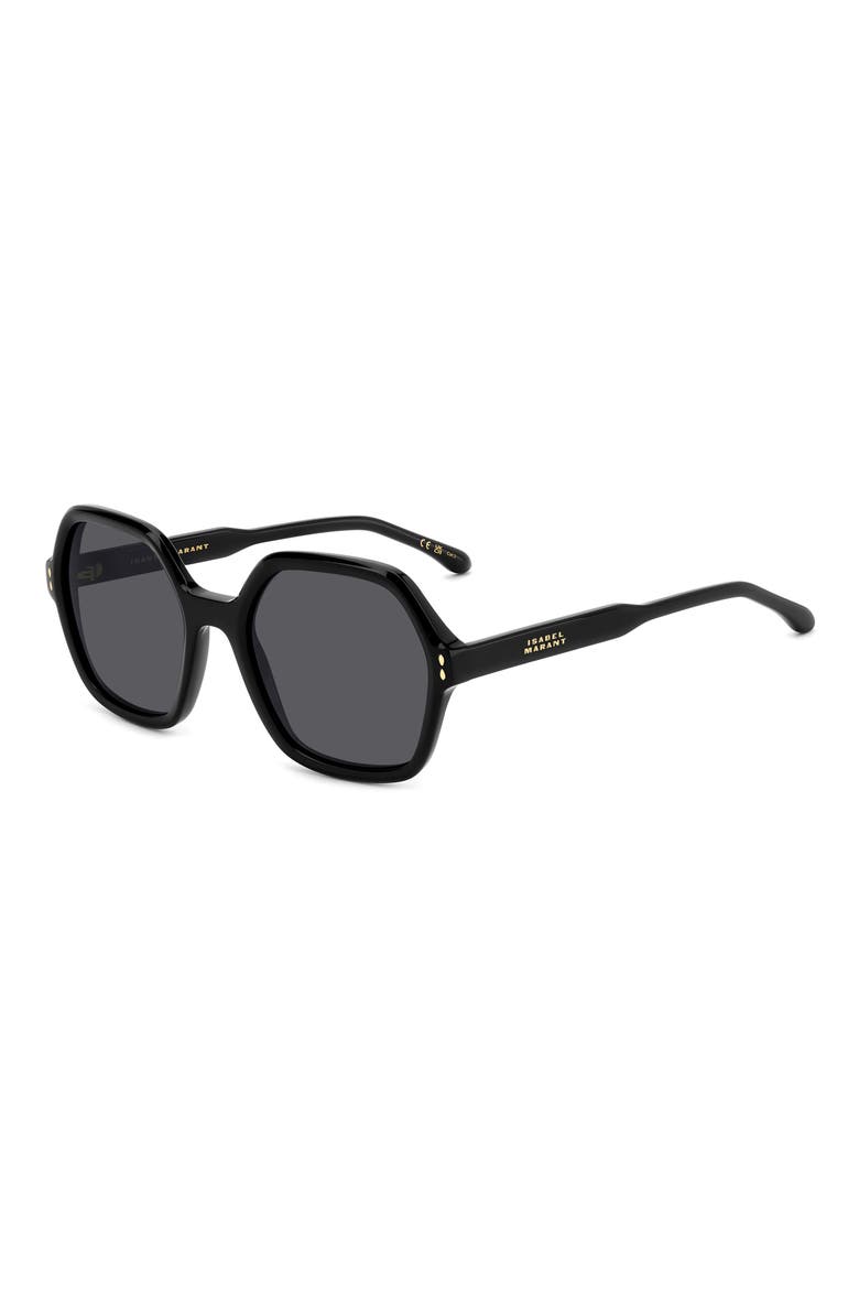 55mm Geometric Sunglasses, Alternate, color, 0807-IR