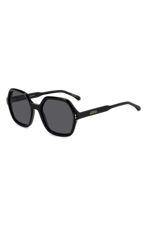 Isabel Marant 55mm Geometric Sunglasses In Black