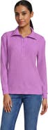 Lands' End Long Sleeve Waffle Button Up Henley
